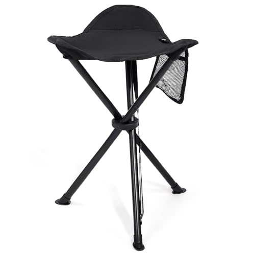 Ever Advanced Sgabello Pieghevole Alto 53 Cm Leggero Sgabello Da Campeggio Compatto Portatile Treppiede Da Pesca Sedia Da Campeggio Pieghevole Per Via