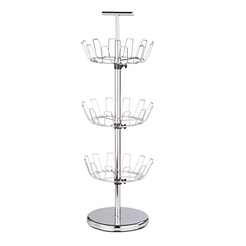 Honey Can Do Shoe-Tree, Chrome, 3-Tier