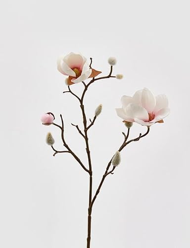 Edg Enzo De Gasperi Enzo De Gasperi Ramo Magnolia Stellata Artificiale H 53 Cm Pink Cream