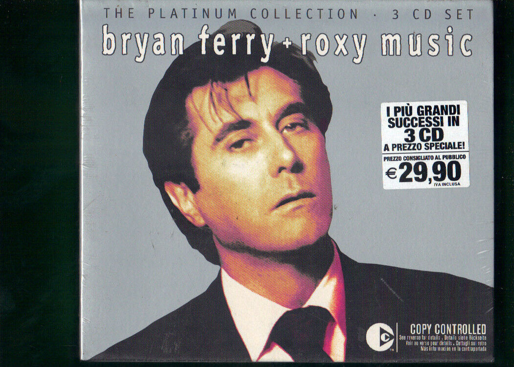 BRYAN FERRY ROXY MUSIC PLATINUM COLLECTION BOX 3 CD NUOVO SIGILLATO