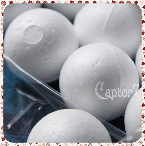 Romalab 5 Sfere In Polistirolo Bianco 4 Cm Per Natale Palle Palline Polystyrene Balls