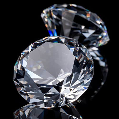 Quiodok 30 Pezzi Diamanti Decorativi Di Vetro Trasparente Decorativi Cristallo Diamanti Trasparenti Artificiale Diamante Cristallo Per Diamanti Decora