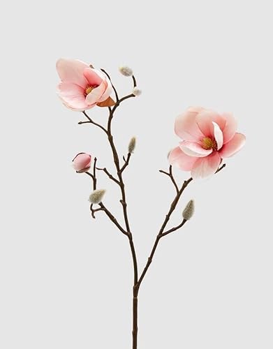 Edg Enzo De Gasperi Enzo De Gasperi Ramo Magnolia Stellata Artificiale H 53 Cm Pink