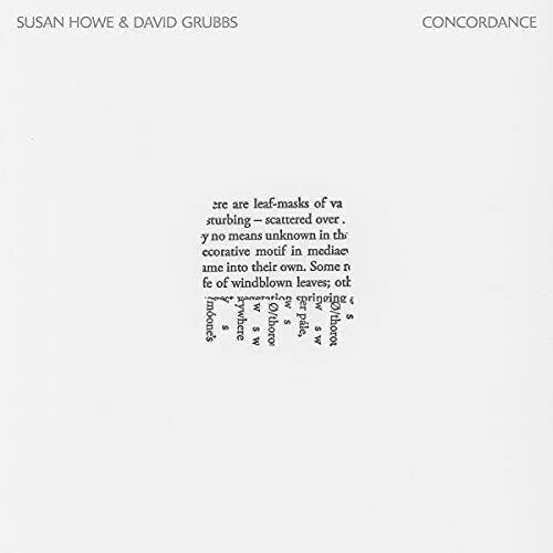 Susan Howe and David Grubbs Concordance LP Vinyl BC36 NEW