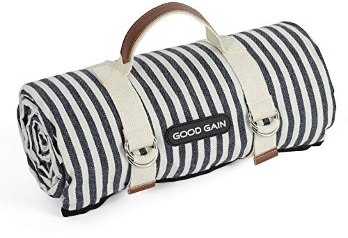Good Gain Coperta Da Picnic Impermeabile Portatile Con Cinghia Trasporto,Tappetino Da Spiaggia,Famiglia All'Aperto, Campeggio, Extra Large Pieghevole