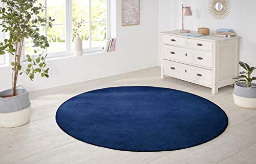 Hanse Home Nasty Tappeto Rotondo Per Soggiorno, A Pelo Corto, In Tinta Unita, Per Sala Da Pranzo, Soggiorno, Cameretta Dei Bambini, Corridoio, Camera