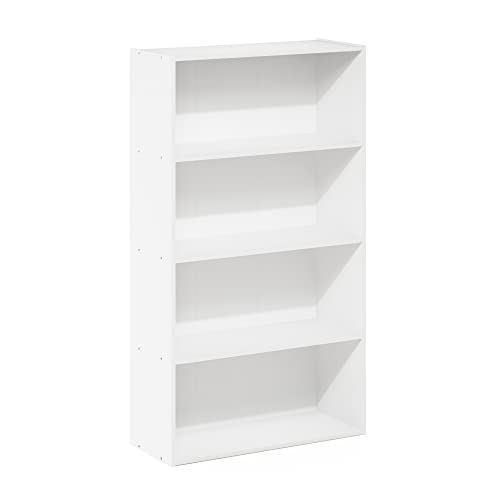 Furinno Pasir Scaffale Aperto A 4 Livelli, Bianco