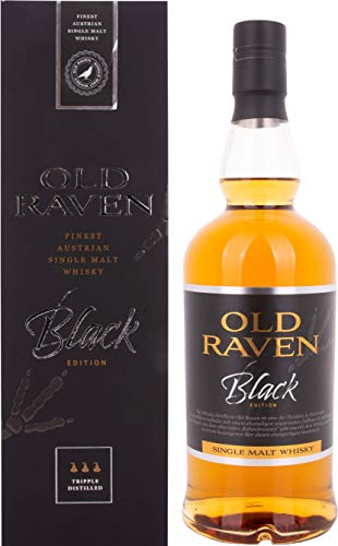 Old Raven Triple Distilled Single Malt Whisky Black Edition Fasstärke 54% Vol. 0,7L In Giftbox