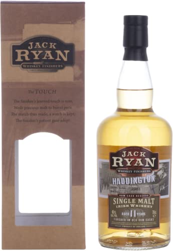 Jack Ryan Haddington 11 Years Old Single Malt Irish Whiskey Rum Cask Reserve 46% Vol. 0,7L In Giftbox