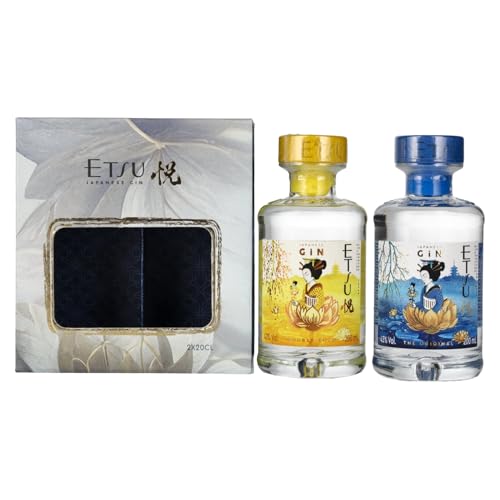 Etsu Japanese Gin Set 43% Vol. 2X0,2L In Giftbox