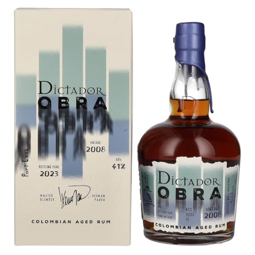 Dictador Obra Vintage 15 Years Old Port Cask Rum 2008 41% Vol. 0,7L In Giftbox