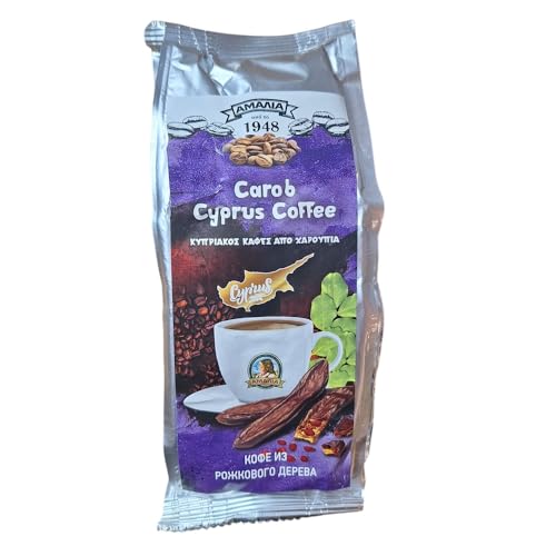 Carob Coffee Greek Cyprus Arrosto Per Amalia – Può Essere Utilizzato Nelle Bevande Fredde/Calde, Pasticceria, Torte, Frullati – Fatto Per Carobs Top Q