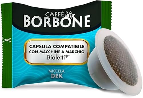 Caffè Borbone Miscela Decaffeinata - 50 Capsule - Compatibili Con Macchine A Marchio Bialetti*