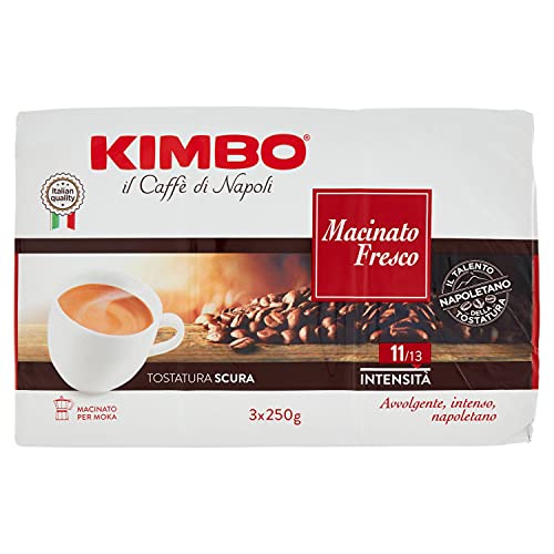Kimbo Caffe' Macinato Fresco Gr 250 X 3, 750G