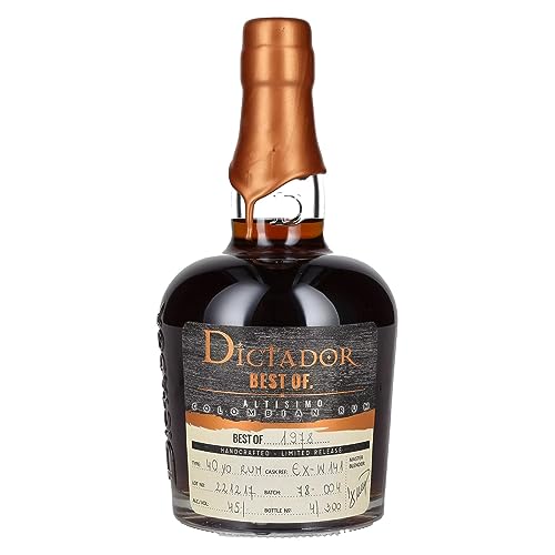 Dictador Best Of 1978 Altisimo Colombian Rum Limited Release 45% Vol. 0,7L