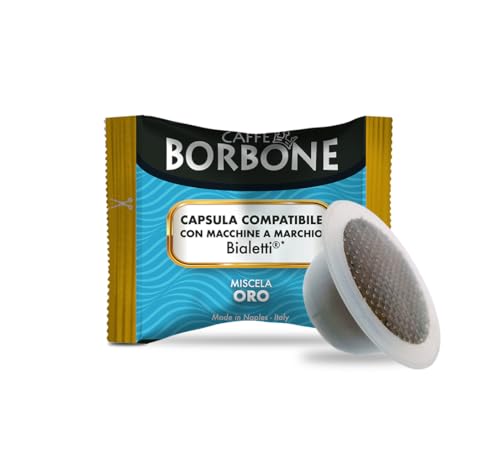 Caffè Borbone Miscela Oro - 50 Capsule - Compatibili Con Macchine A Marchio Bialetti*