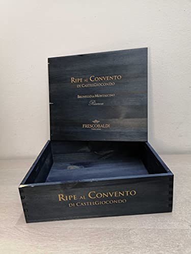Cassetta Legno Vuota Frescobaldi Brunello Di Montalcino Ripe Al Convento Da 3 Bottiglie