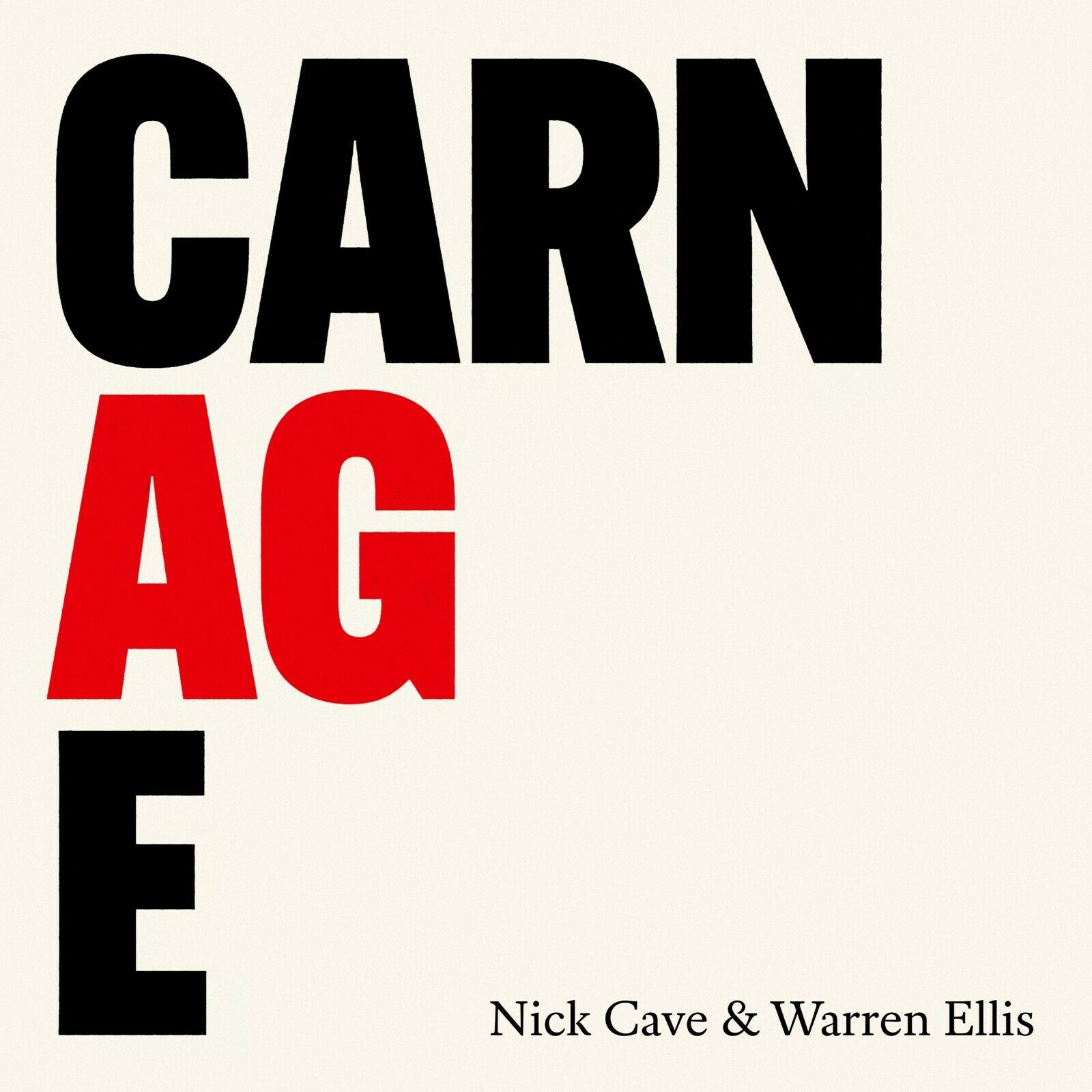 NICK CAVE & WARREN ELLIS - CARNAGE - CD NUOVO SIGILLATO 2021
