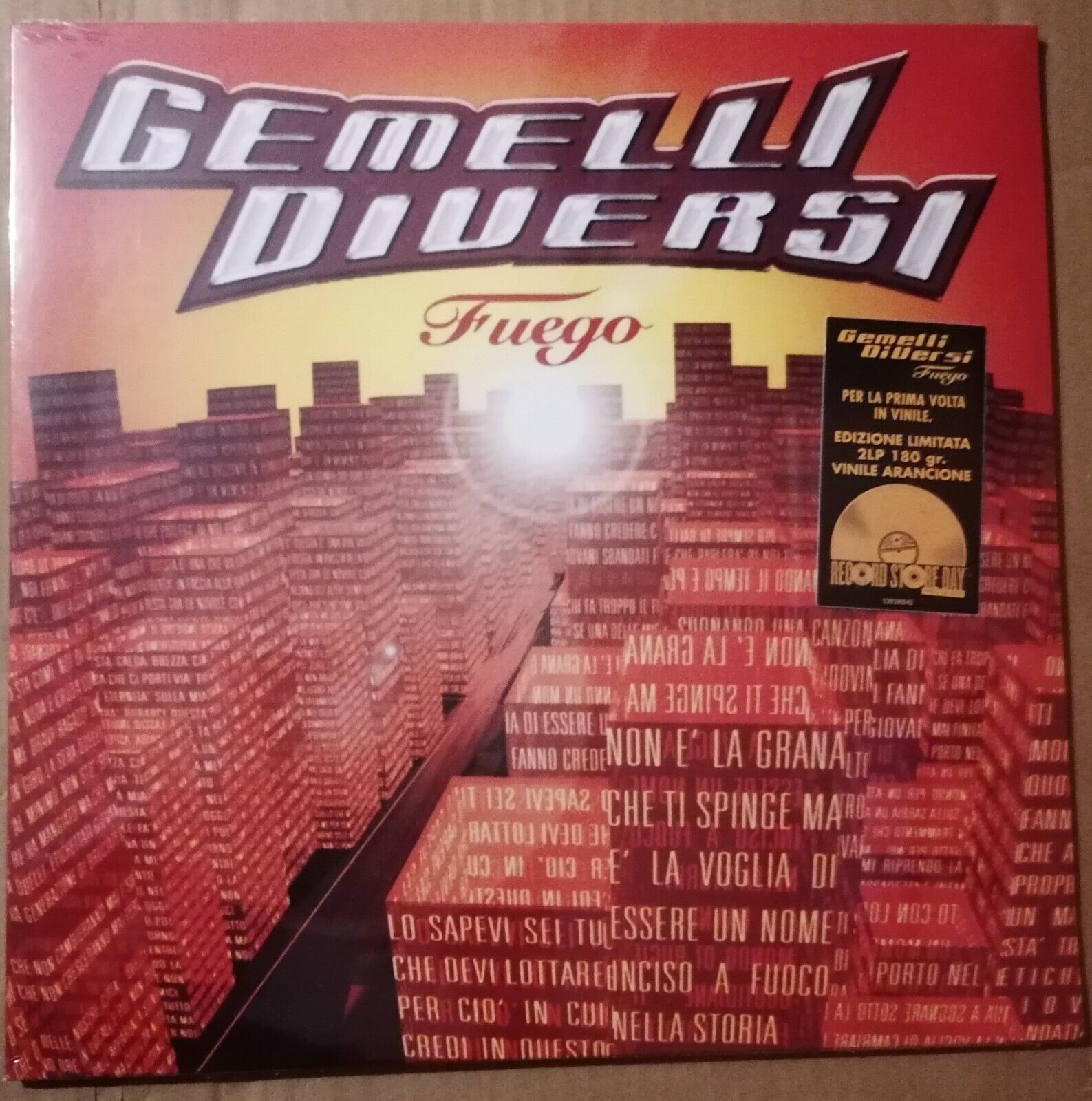 GEMELLI DIVERSI FUEGO 2 x Vinile Lp Special Numerato Arancio - Nuovo Sigillato