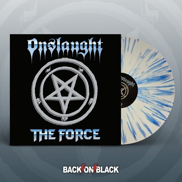 Onslaught 'The Force' 2LP Vinile splatter bianco blu - Nuovo e Sigillato