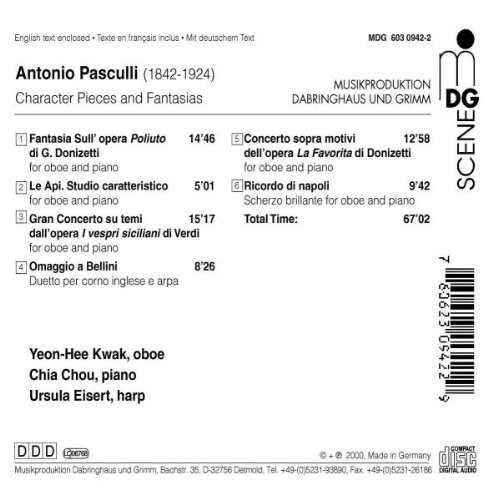 Kwak,Chou Ricordo di Napoli (Charakterstücke und Paraphrasen) (CD)