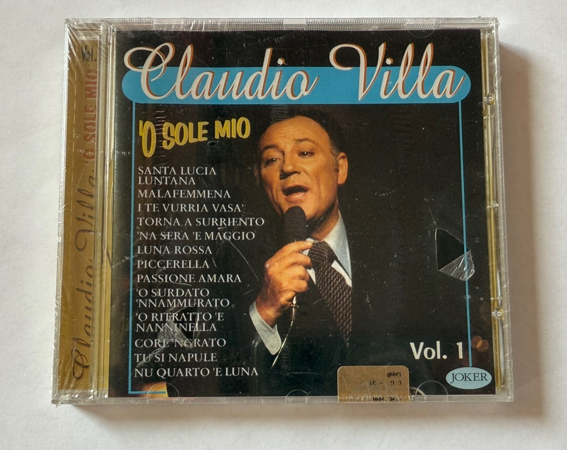 CLAUDIO VILLA - 'O sole mio Vol. 1 - CD 1996 Raro Fuori Catalogo Nuovo Sigillato