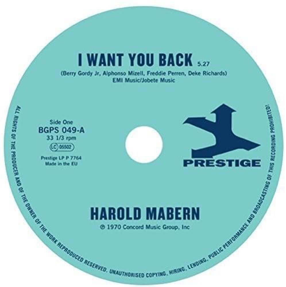 I Want You Back/Sister  Janie - Harold Mabern / Funk Inc (Vinile)