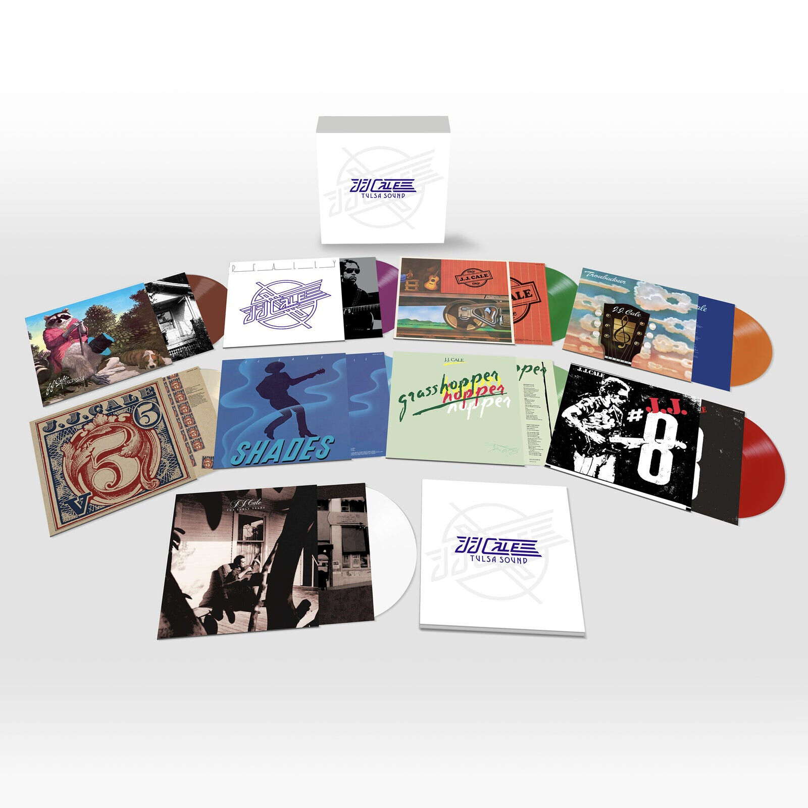 J.J. Cale Tulsa Sound Box 9 x Vinili Lp Colorati + Booklet Nuovo e Sigillato