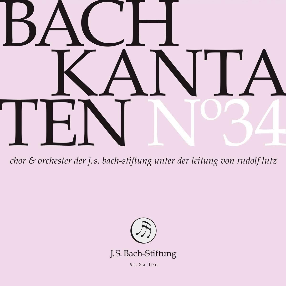 Audio Cd Johann Sebastian Bach - Kantaten No.34