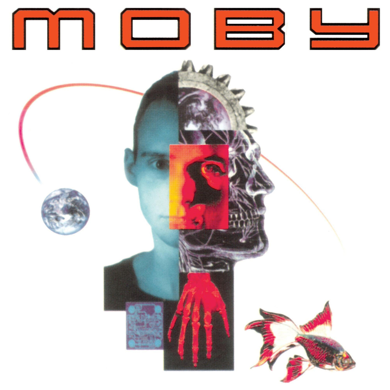 Moby Moby - Black/White Marble on Blue (Vinyl LP)