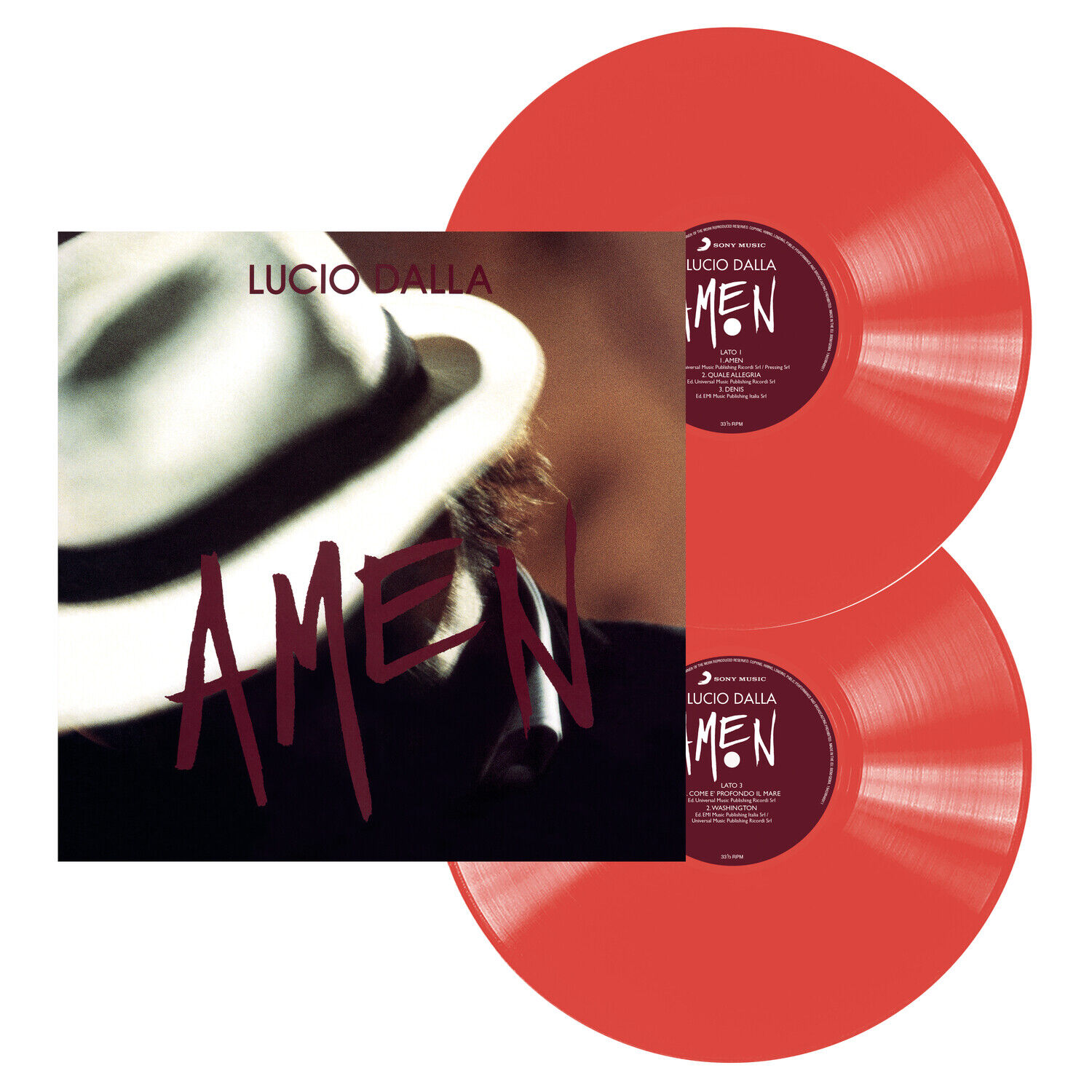 LUCIO DALLA - AMEN - 2LP 180 gr RED VINYL NUOVO SIGILLATO LIMITATO NUMERATO