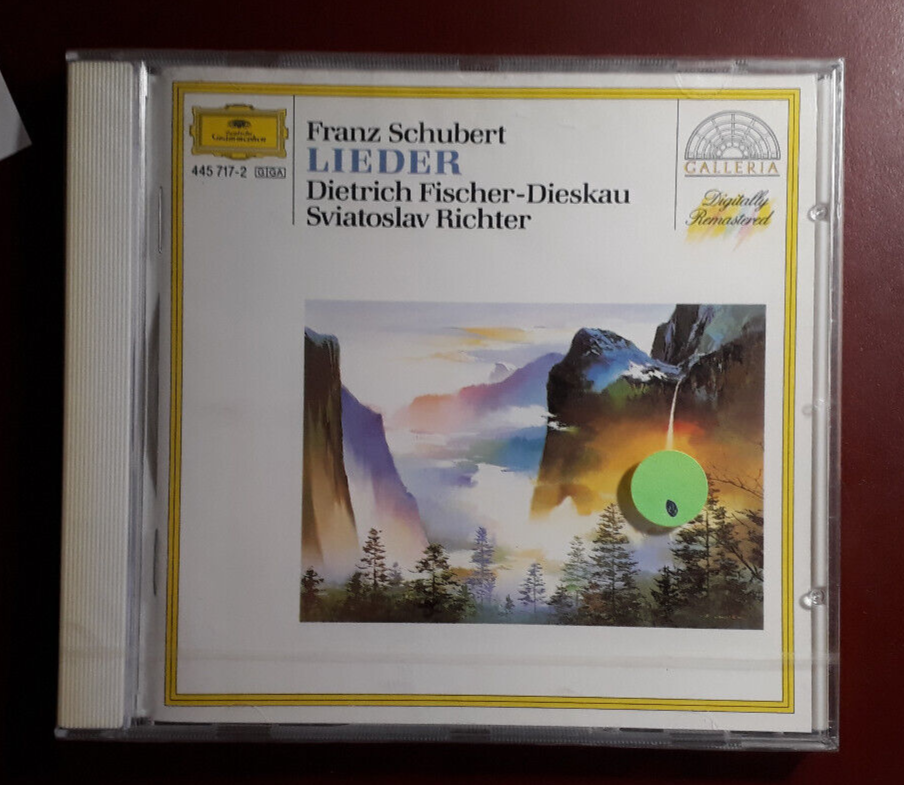 SCHUBERT,RICHTER,FISCHER-DIESKAU-LIEDER* CD BRAND NEW SEALED NUOVO SIGILLATO