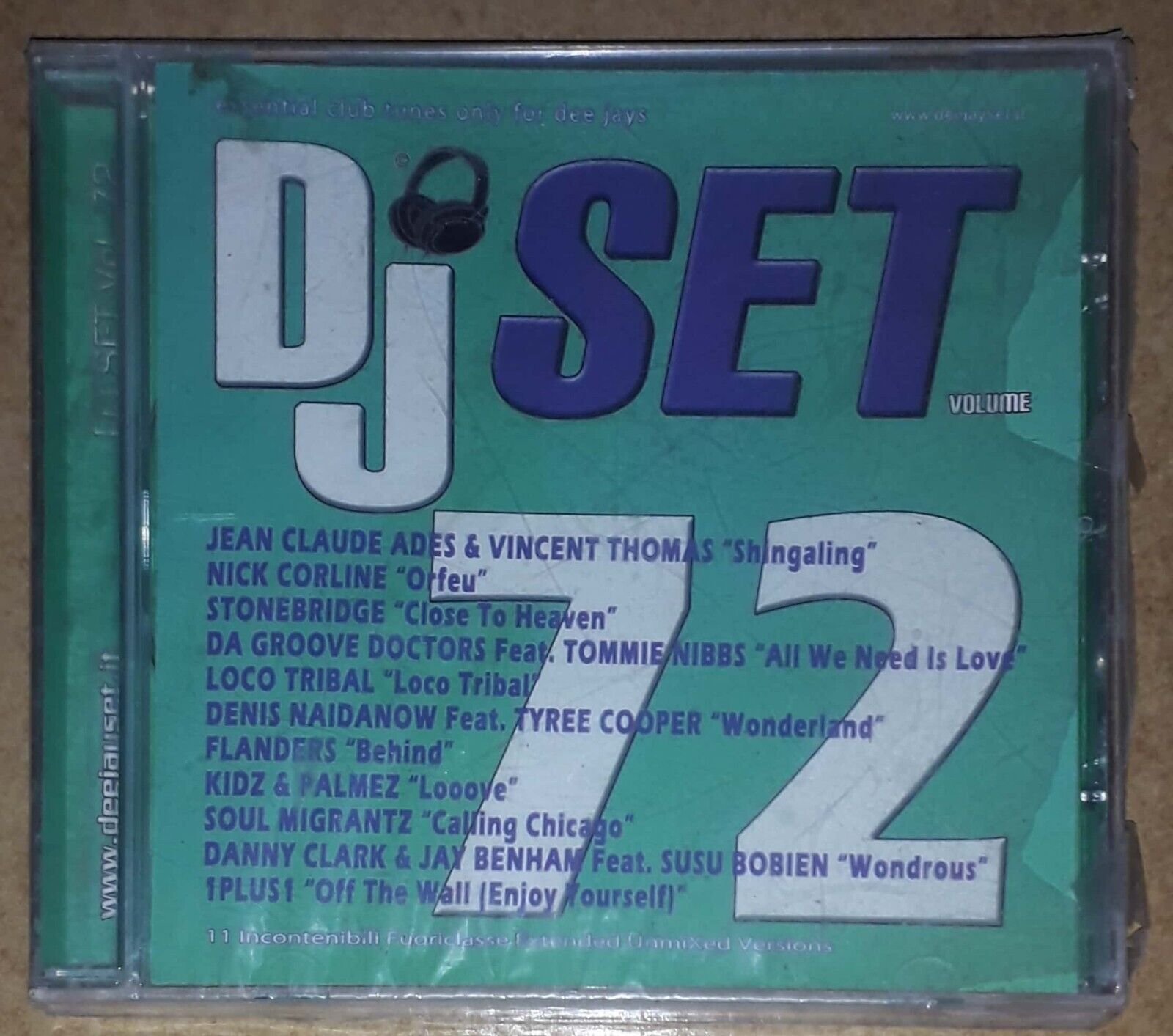 Dj Set Volume 72 (CD) Nuovo Sigillato Stonebridge Nick Corline Flanders 1Plus1