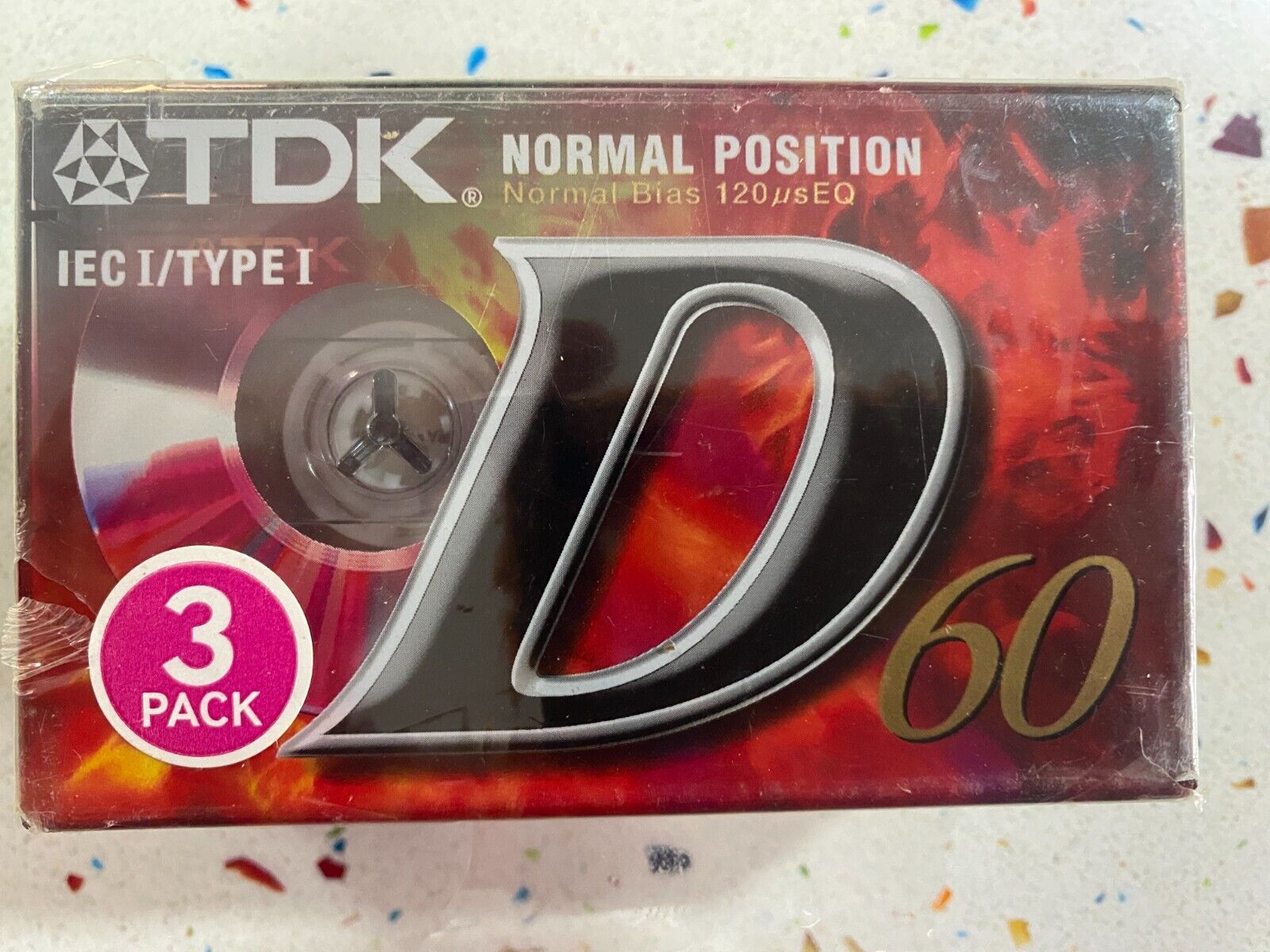 Pacchetto 3 Cinture Vergini TDK 60 MINUTI CD Nuovo Imballato Cassetta Registrare