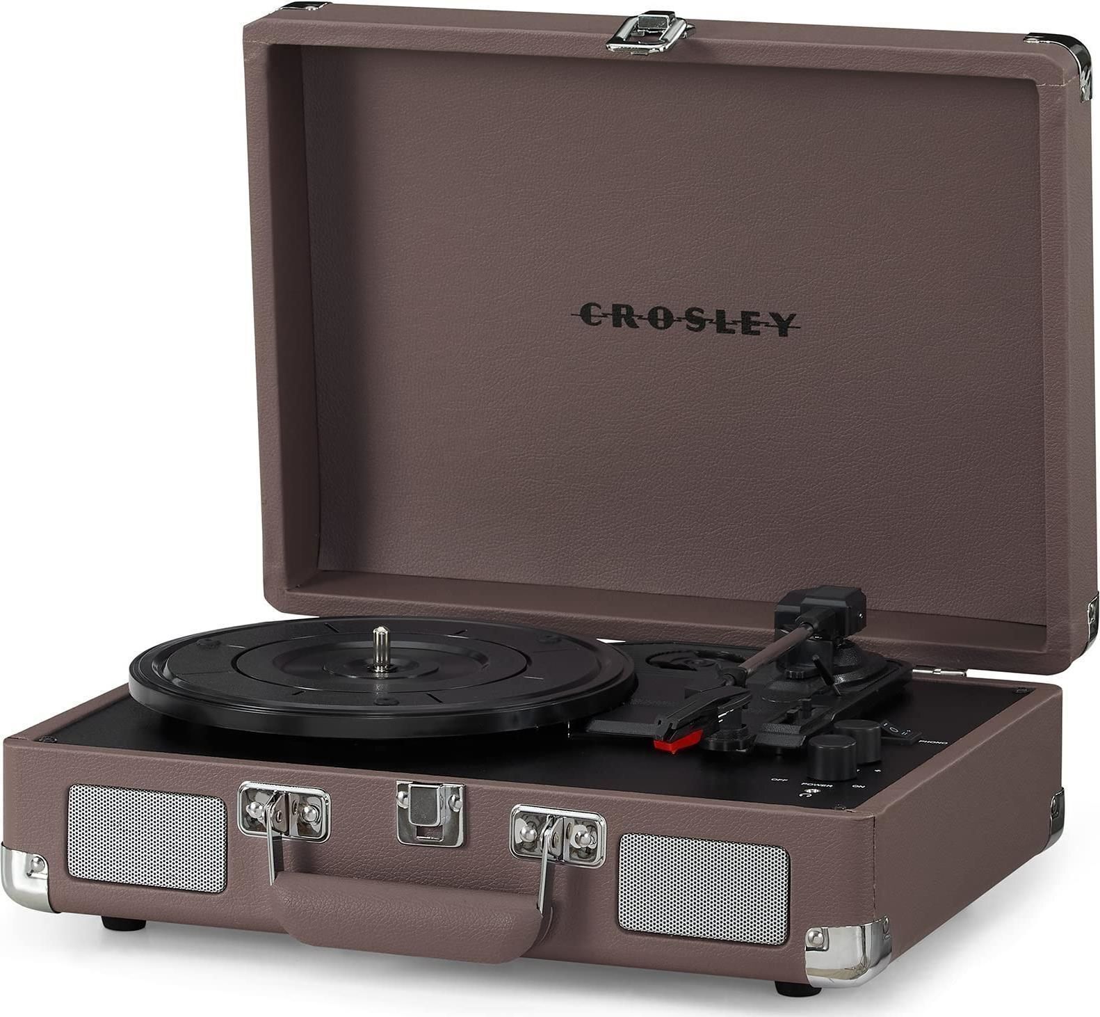 Audio & Hi-Fi Crosley: Cruiser Plus Deluxe Portable Turntable (Purple Ash)- Now