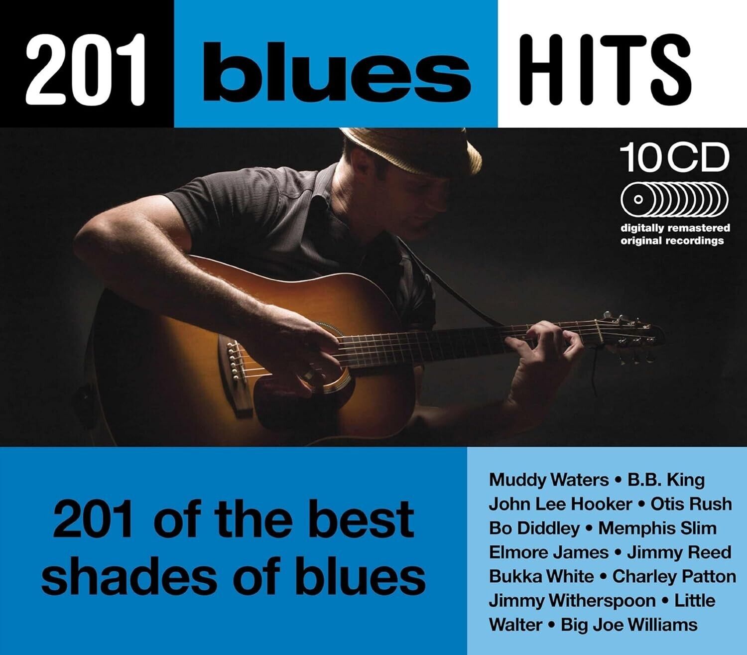 Various – 201 Blues Hits - 10 X CD,BOXSET,NEW,SEALED,SIGILLATO