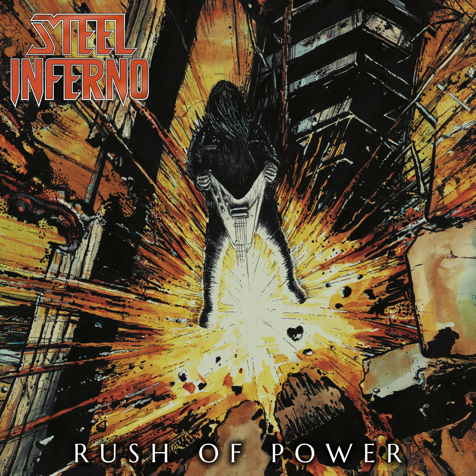 Steel Inferno Rush of Power (Vinyl LP) 12" Album Coloured Vinyl