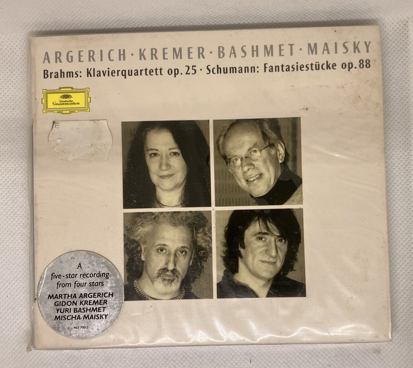 ARGERICH / KREMER / BASHMET / MAISKY - Brahms / Schumann - CD Nuovo Sigillato