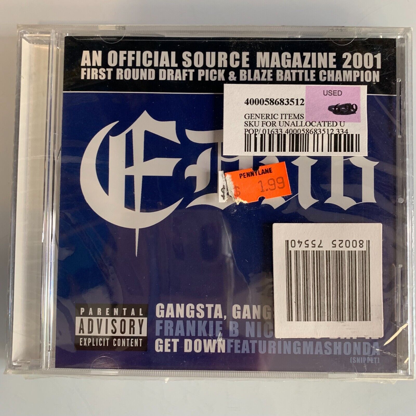 Gangsta, Gangsta [Singolo] [Pa ] By e-Dub (CD, Jan-2002, MCA) Nuovo Sigillato