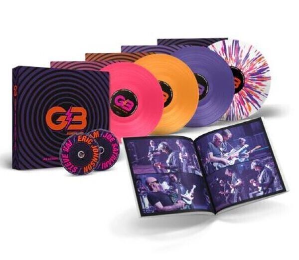 G3 (Satriani/Johnson/Vai) - Reunion live (2025) 4 LP colour+2CD+BOOK pre order