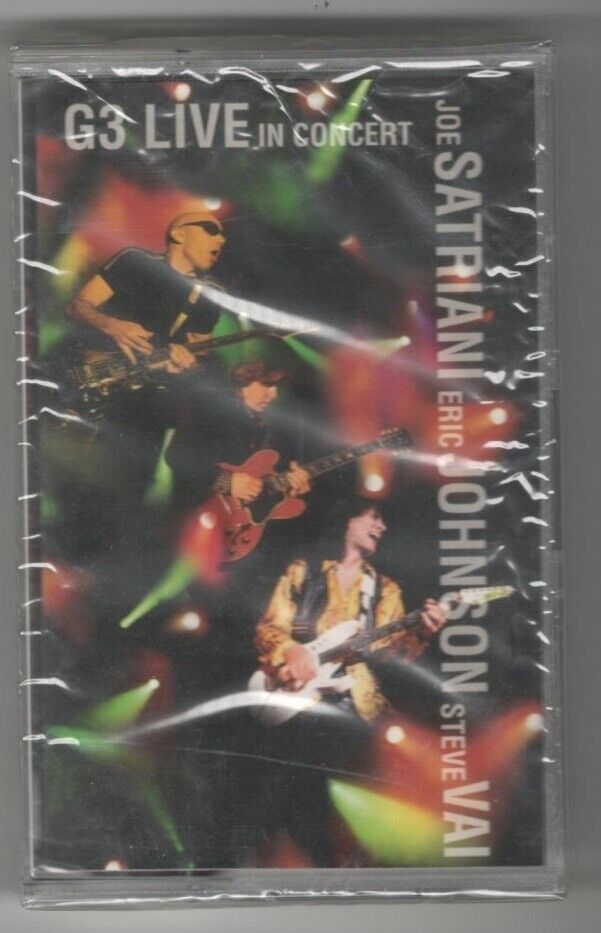 G3 LIVE IN CONCERT SATRIANI,JOHNSON,VAI  MC MUSICASSETTA NUOVA SIGILLATA