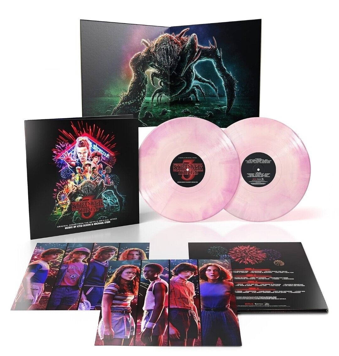 STRANGER THINGS 3 (ORIGINAL SCORE) DIXON,KYLE/STEIN,2 VINYL LP PINK+Poster 60x40
