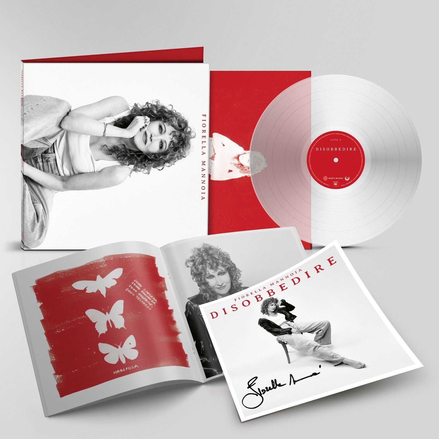 FIORELLA MANNOIA - Disobbedire (2024) LP clear Vinyl AUTOGRAFATO