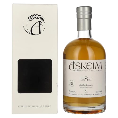 Askeim 8 Years Old Golden Promise Swedish Single Malt Whisky 57,7% Vol. 0,5L In Giftbox