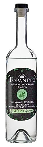 Topanito Mezcal Artesanal Blanco 100% Mague Tepeztate 49% Vol. 0,7L