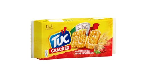 Tuc Cracker, Gusto Pomodoro E Grana Padano Dop, Cotto Al Forno Con Grano 100% Italiano, 250G