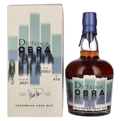 Dictador Obra Vintage 21 Years Old Port Cask Rum 2002 45% Vol. 0,7L In Giftbox