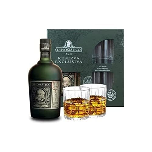 Diplomático Reserva Exclusiva Ron Antiguo 40% Vol. 0,7L In Giftbox With 2 Glasses