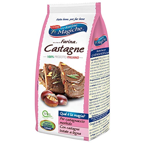Le Farine Magiche Farina Di Castagne, Senza Glutine E Senza Lattosio, Ideale Per Dolci Friabili E Profumati, Confezione Da 400 G