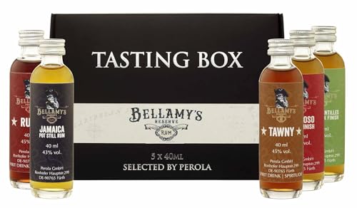 Bellamy'S Reserve Rum Tasting Box Selected By Perola 2024 43,8% Vol. 5X0,04L In Giftbox